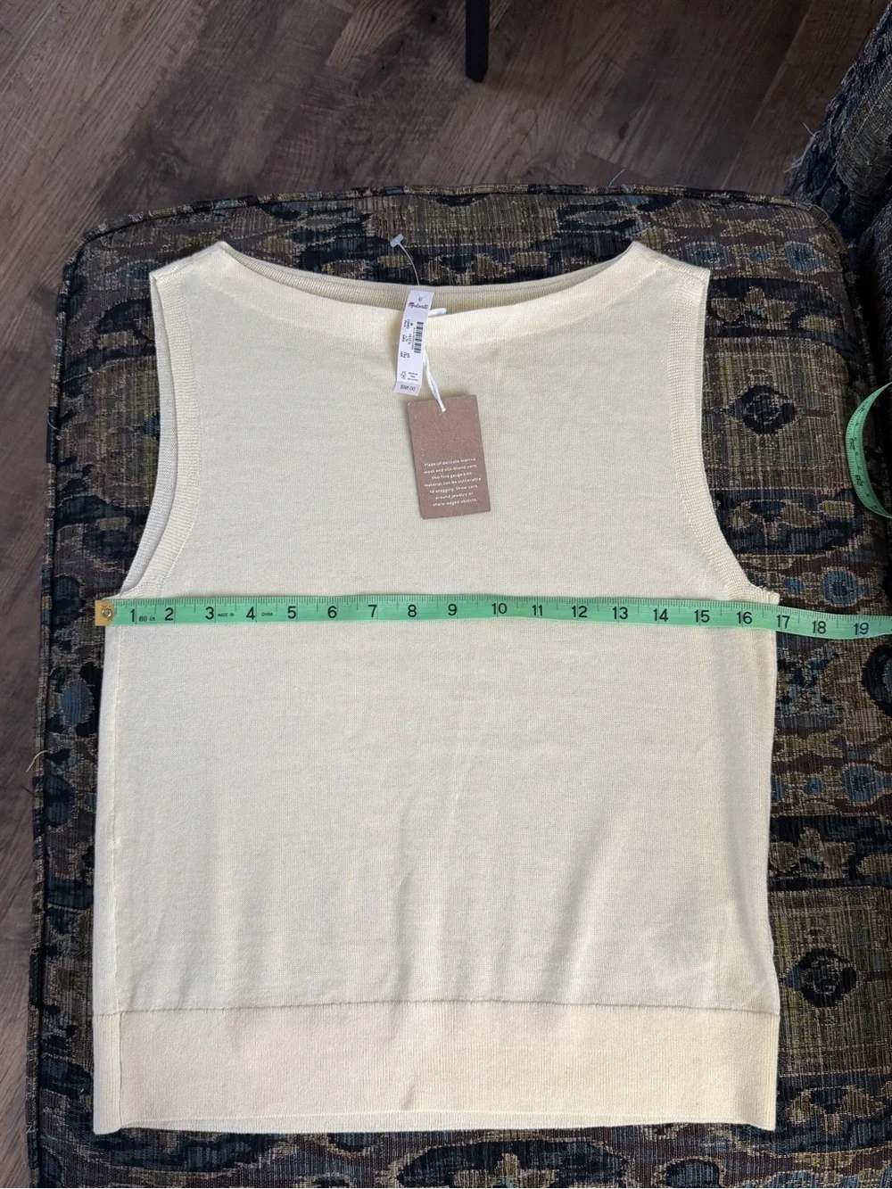 NWT Madewell Merino Wool Silk Sweater Shell Tank Top M OA057